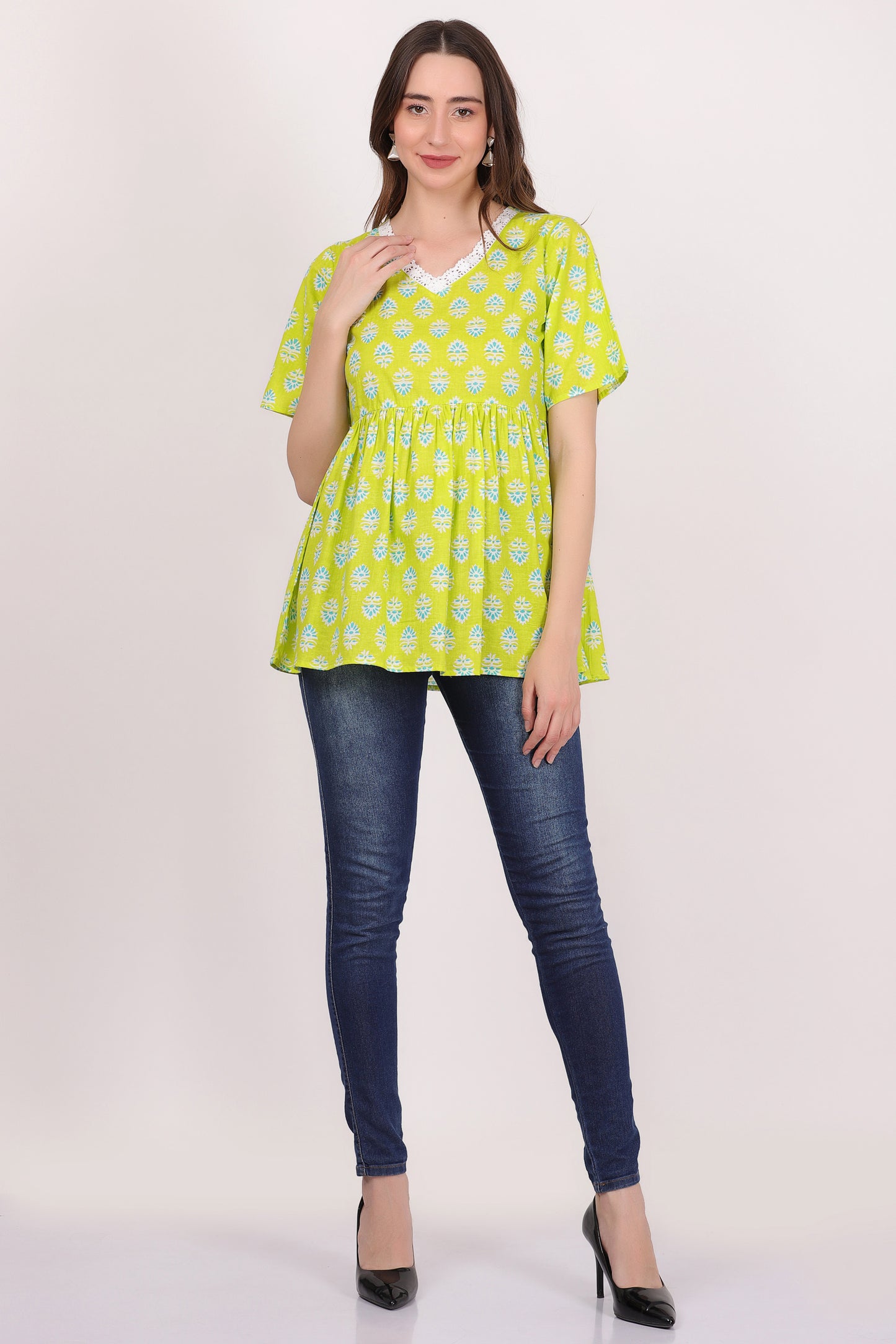 lime lace (tunic top)