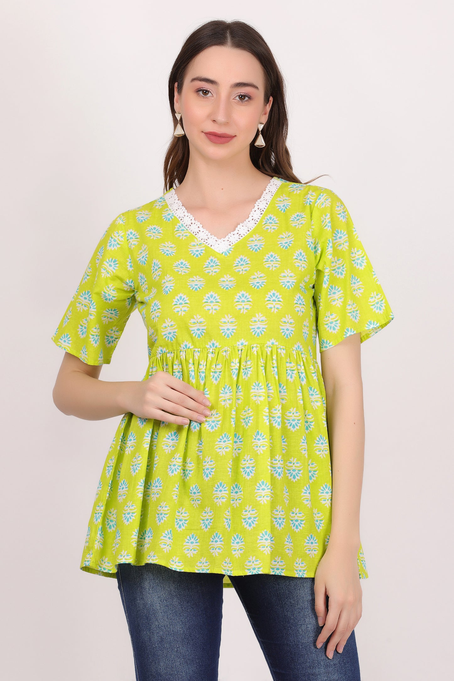 lime lace (tunic top)