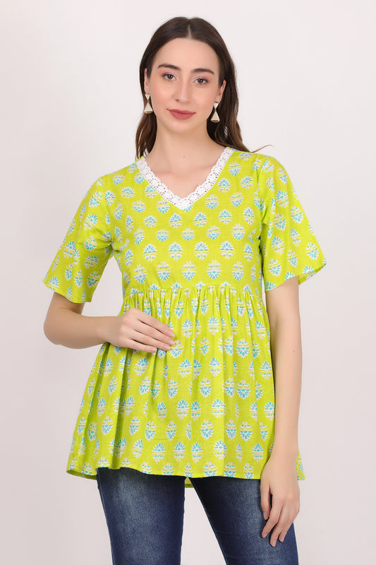 lime lace (tunic top)