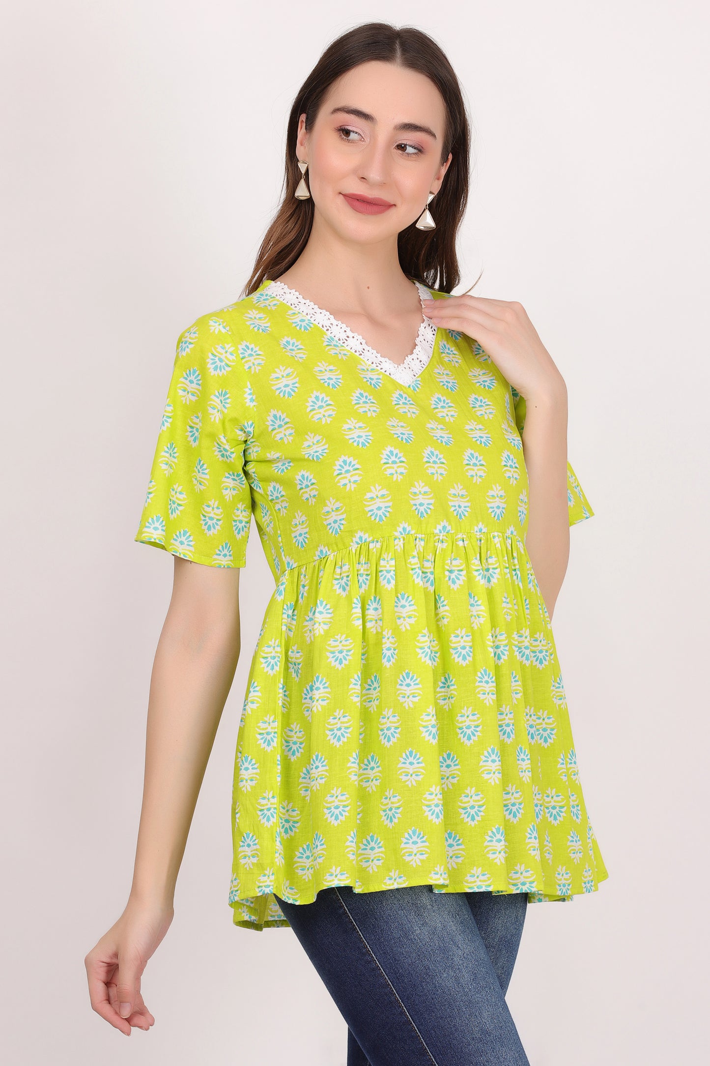 lime lace (tunic top)