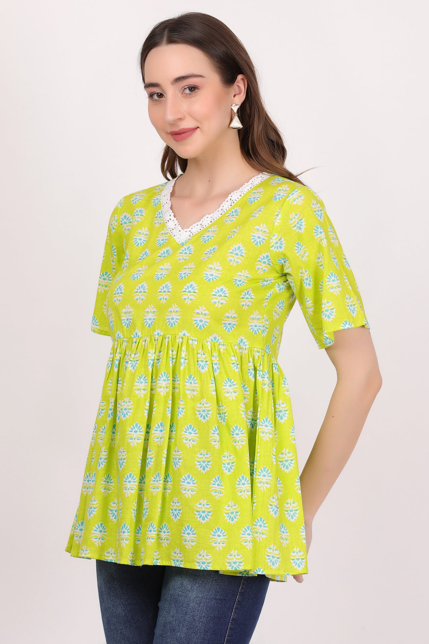 lime lace (tunic top)